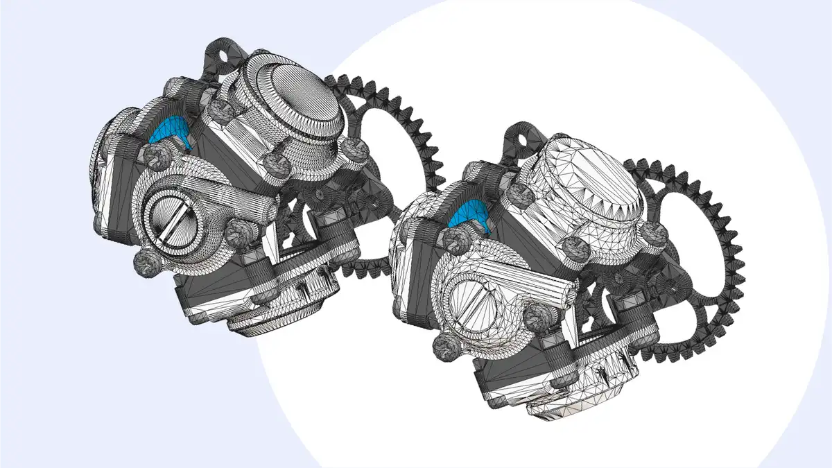 CAD Exchanger optimizing mesh decimation