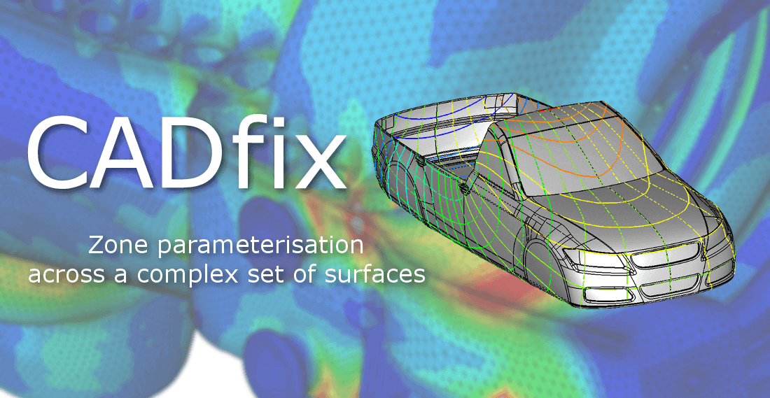 Paramétrage de zone sur un ensemble complexe de surfaces