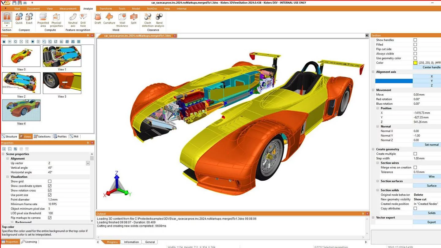 Cut Geometry with 3DViewStation